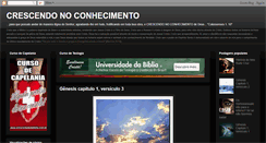Desktop Screenshot of crescendonoconhecimento.blogspot.com