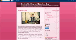 Desktop Screenshot of creativeweddingsandoccasions.blogspot.com