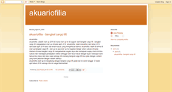 Desktop Screenshot of akuariofilia.blogspot.com