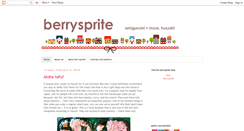 Desktop Screenshot of berrysprite.blogspot.com