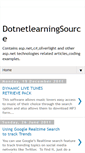 Mobile Screenshot of dotnetlearningsource.blogspot.com
