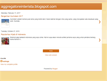 Tablet Screenshot of aggregatoreinterista.blogspot.com