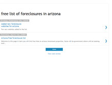 Tablet Screenshot of free-list-foreclosures-arizona.blogspot.com