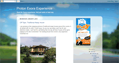 Desktop Screenshot of exora-experience.blogspot.com