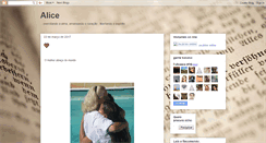 Desktop Screenshot of alicenopaisdopensamento.blogspot.com