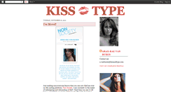 Desktop Screenshot of kissandtype.blogspot.com