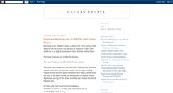 Desktop Screenshot of caymanupdate.blogspot.com