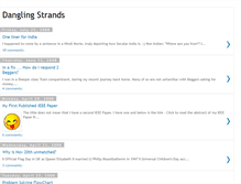 Tablet Screenshot of danglingstrands.blogspot.com