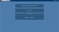 Desktop Screenshot of janetjacksontits.blogspot.com