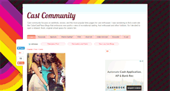 Desktop Screenshot of castcommunity.blogspot.com