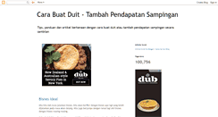 Desktop Screenshot of duitsampingan.blogspot.com
