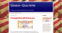 Desktop Screenshot of genea-quilters.blogspot.com