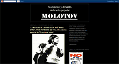 Desktop Screenshot of molotovcantopopular.blogspot.com