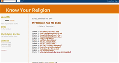 Desktop Screenshot of knowyourreligion.blogspot.com