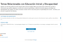 Tablet Screenshot of ale-eduinicial-discapacidad.blogspot.com