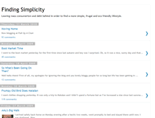 Tablet Screenshot of finding-simplicity.blogspot.com