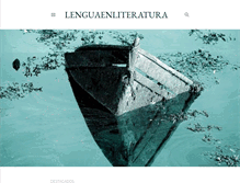 Tablet Screenshot of lenguaenliteratura.blogspot.com