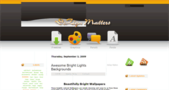 Desktop Screenshot of dezign-matters.blogspot.com