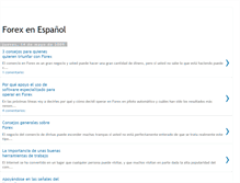 Tablet Screenshot of forex-en-espanol.blogspot.com