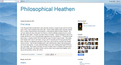 Desktop Screenshot of heathenofphilosophy.blogspot.com