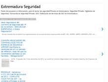 Tablet Screenshot of extremaduraseguridad.blogspot.com