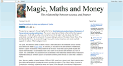 Desktop Screenshot of magic-maths-money.blogspot.com