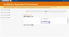 Desktop Screenshot of caribbeanbusinessenvironment.blogspot.com