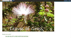 Desktop Screenshot of leavesgrass.blogspot.com