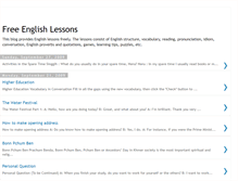 Tablet Screenshot of learn-english-lesson.blogspot.com