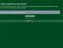 Tablet Screenshot of haitiorphelinatkayfanmi.blogspot.com