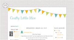 Desktop Screenshot of craftylittlemoos.blogspot.com