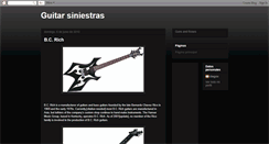 Desktop Screenshot of guitarsiniestras.blogspot.com