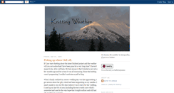 Desktop Screenshot of knittingweather.blogspot.com