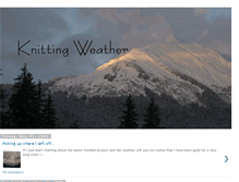 Tablet Screenshot of knittingweather.blogspot.com