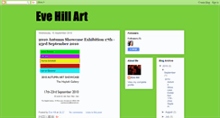 Desktop Screenshot of evehillart.blogspot.com