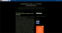 Desktop Screenshot of allthingscameroonian.blogspot.com