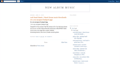 Desktop Screenshot of fans-newalbummusic.blogspot.com