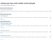 Tablet Screenshot of niatnyagamaunulismalahcerita.blogspot.com