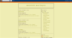 Desktop Screenshot of identityboutique.blogspot.com