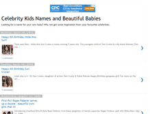Tablet Screenshot of celebritykidsnames.blogspot.com