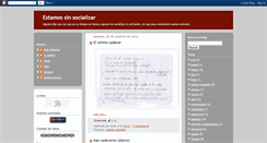 Desktop Screenshot of estamossinsocializar.blogspot.com