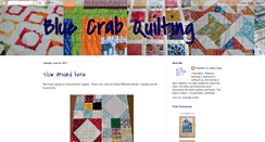 Desktop Screenshot of bluecrabquilting.blogspot.com