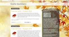 Desktop Screenshot of goshoquotidiano.blogspot.com