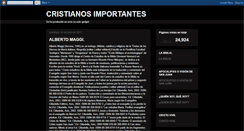 Desktop Screenshot of cristianosimportantes.blogspot.com