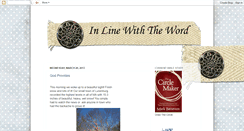 Desktop Screenshot of inlinewiththeword.blogspot.com
