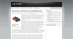 Desktop Screenshot of clip-on-lights.blogspot.com