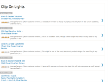 Tablet Screenshot of clip-on-lights.blogspot.com