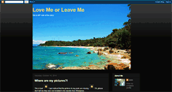 Desktop Screenshot of lovemeorleaveme-mels.blogspot.com