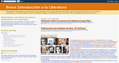 Desktop Screenshot of breveintroduccionalaliteratura.blogspot.com