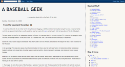 Desktop Screenshot of abaseballgeek.blogspot.com